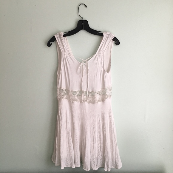 Free People White Lace Insert Sun Dress - Picture 3 of 5